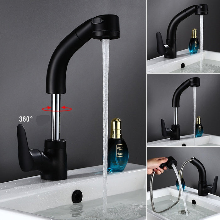 Height Adjustable Pull-out Sink Tap - Geeksshed